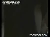 Zooskool - Homemade dog sex with a curvy babe